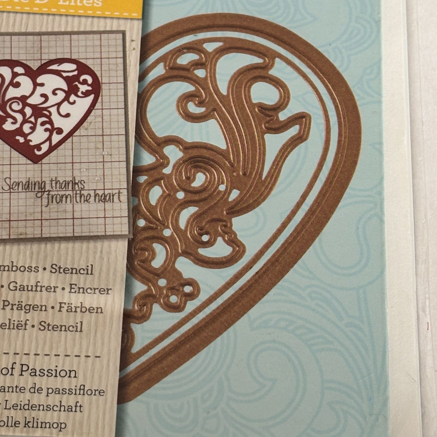 Spellbinders Die D-Lites Vines of Passion Heart Metal Die Cut Emboss Stencil Craft S2-022