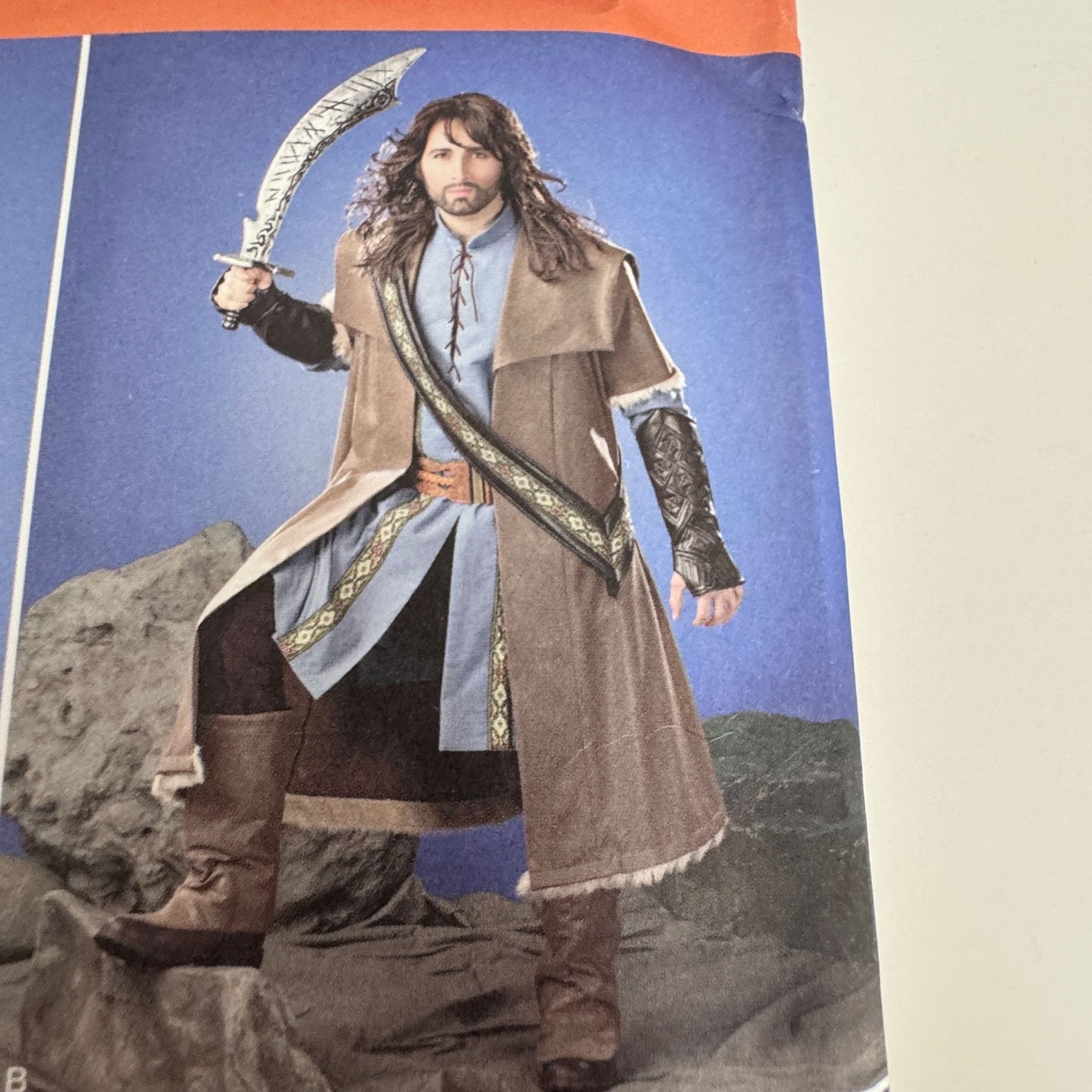 Simplicity Sewing Pattern 1552 Mens Costume Viking Medieval Warrior Coat Cosplay Fantasy Uncut XS-XL