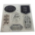 CTMH My Acrylix Acrylic Stamp Set Love Right Now Cricut Collection You and Me