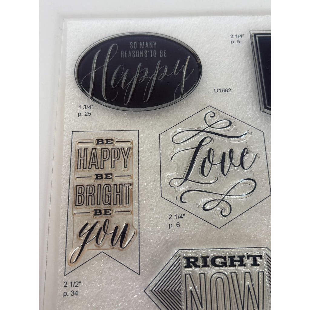 CTMH My Acrylix Acrylic Stamp Set Love Right Now Cricut Collection You and Me