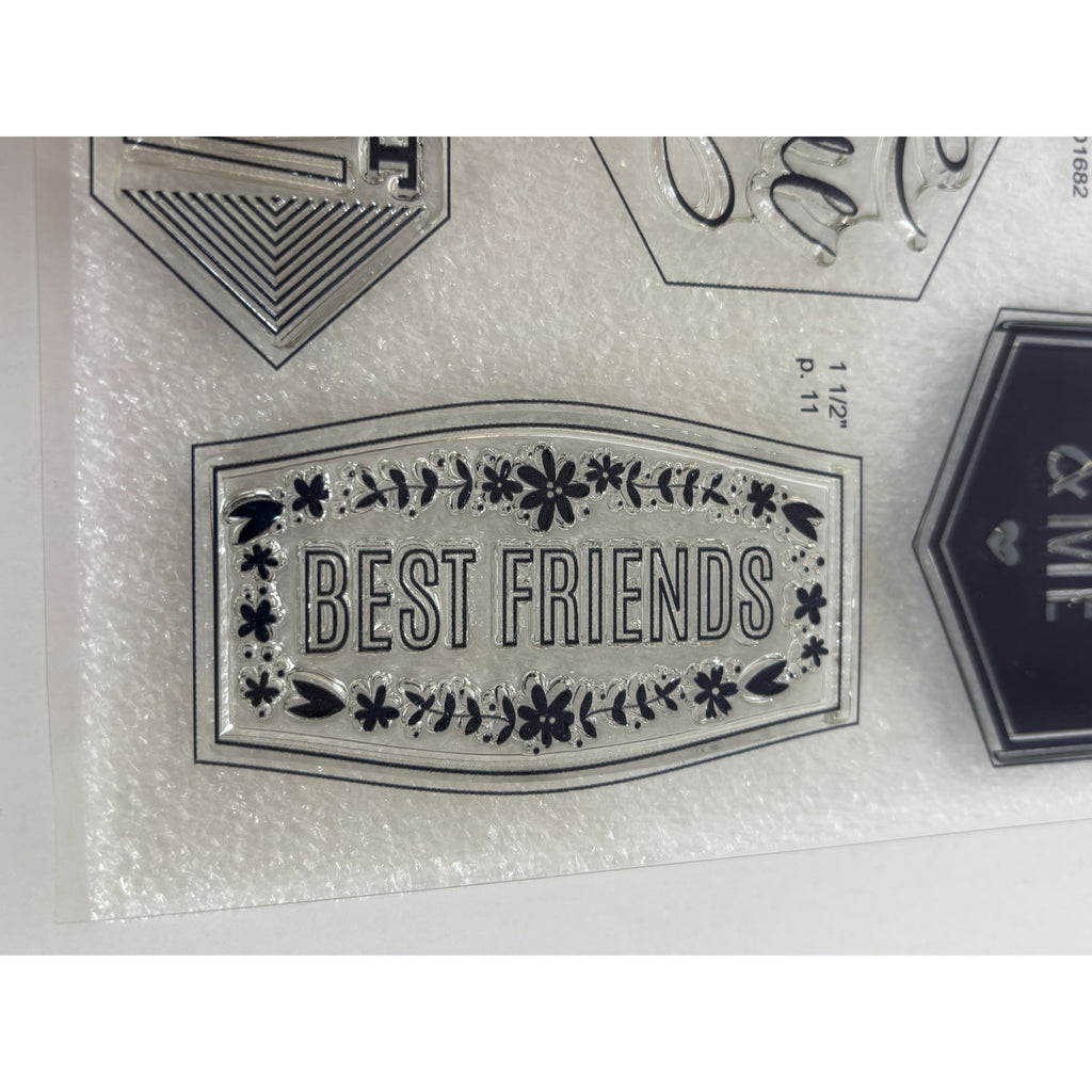 CTMH My Acrylix Acrylic Stamp Set Love Right Now Cricut Collection You and Me