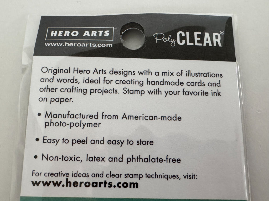 Hero Arts Clear Stamp Set Florals Daisy and Bugs Beautiful Bee Pun Best Buds 3x4