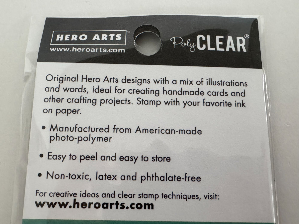 Hero Arts Clear Stamp Set Florals Daisy and Bugs Beautiful Bee Pun Best Buds 3x4