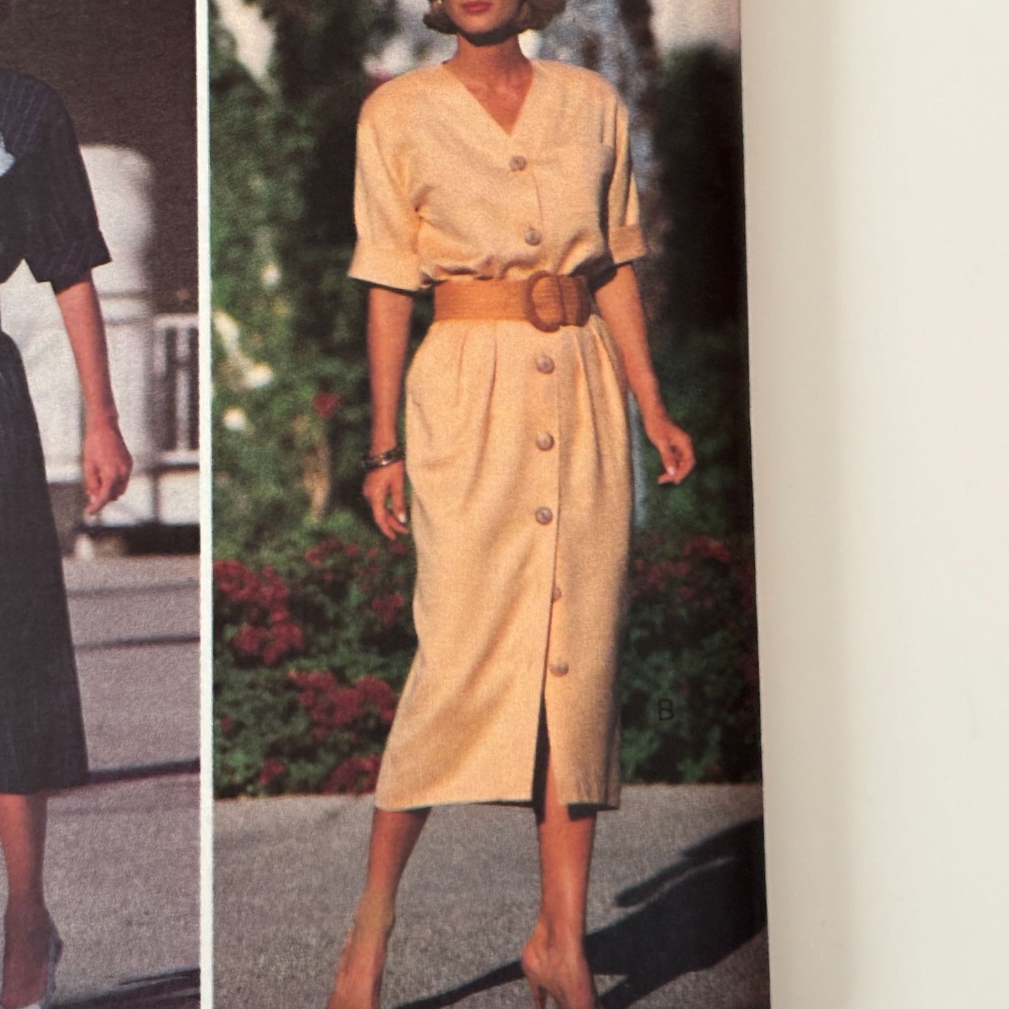 Butterick Sewing Pattern 6688 90s Minimalist Dress Blouson Bodice 1990s Uncut 6-10
