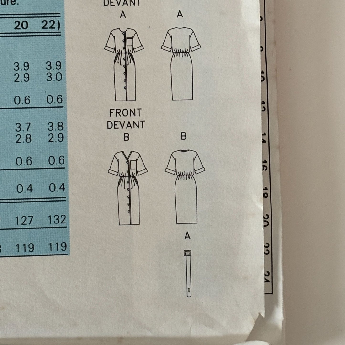 Butterick Sewing Pattern 6688 90s Minimalist Dress Blouson Bodice 1990s Uncut 6-10