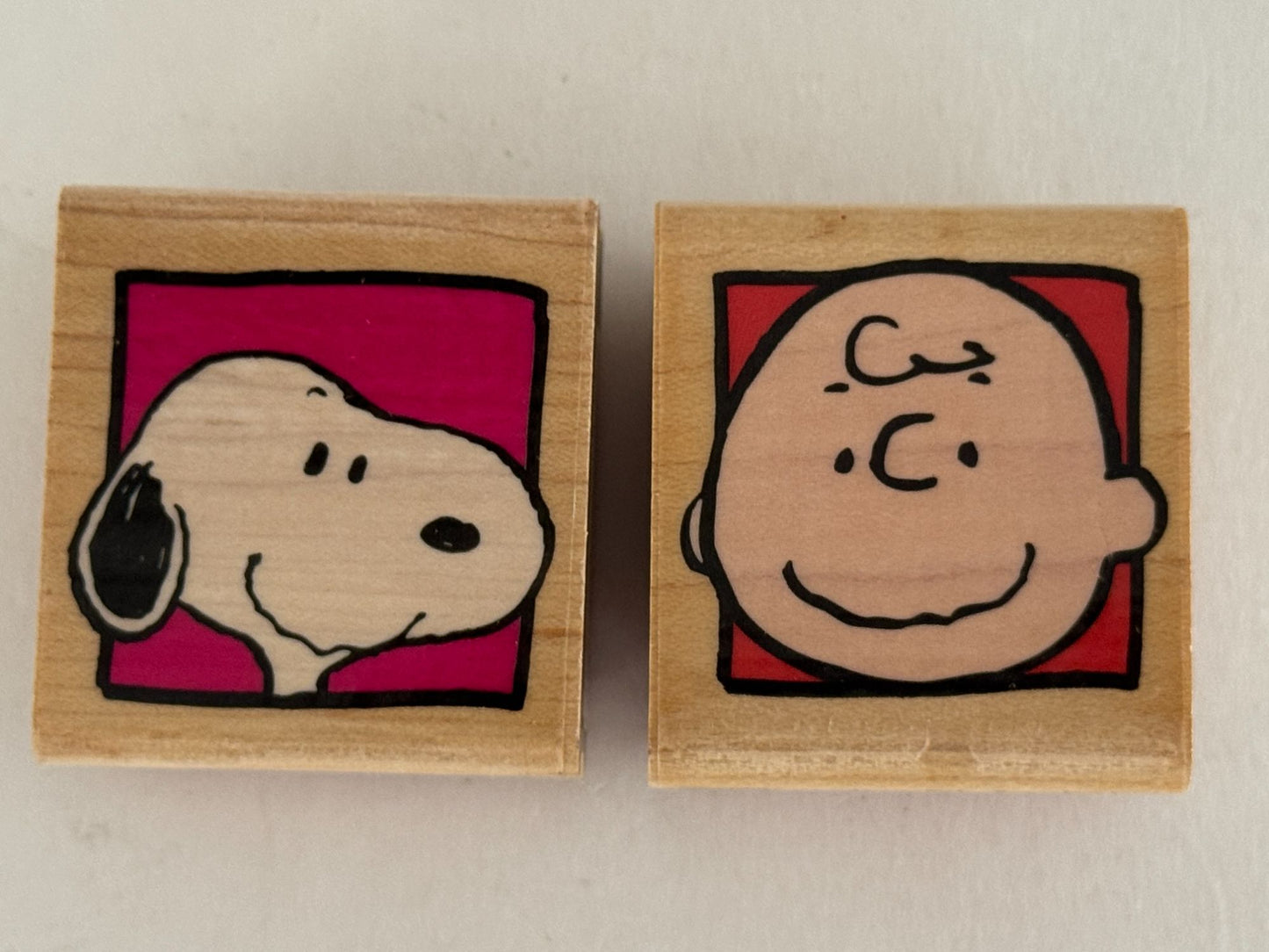 Rubber Stampede Rubber Stamp Snoopy Charlie Brown Portraits Cartoon Faces Friend
