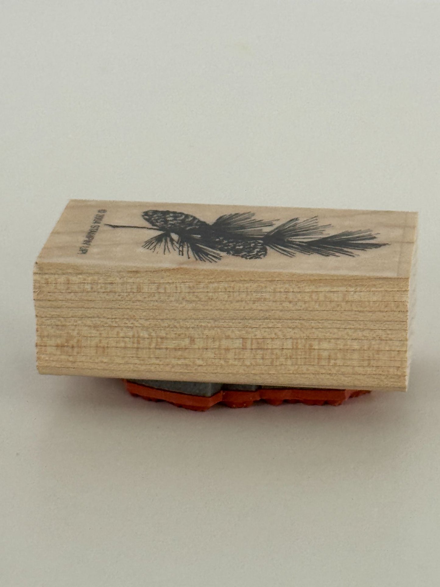 Stampin Up Rubber Stamp Pinecones Branch Christmas Card Making Nature Holidays