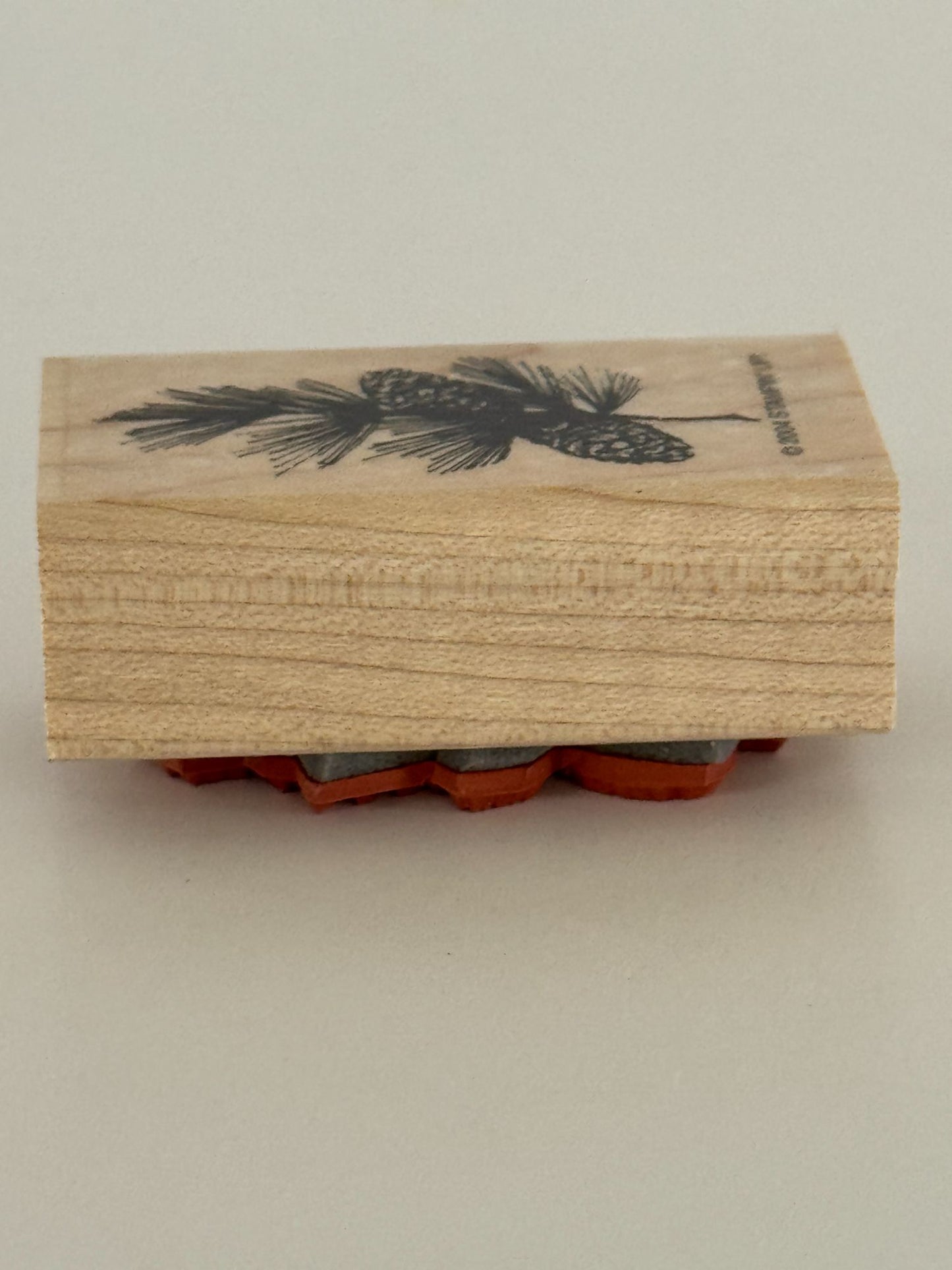 Stampin Up Rubber Stamp Pinecones Branch Christmas Card Making Nature Holidays