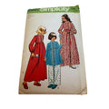 Simplicity Sewing Pattern 5997 Girls Robe Nightgown Pajamas 1970s Vintage 14 UC