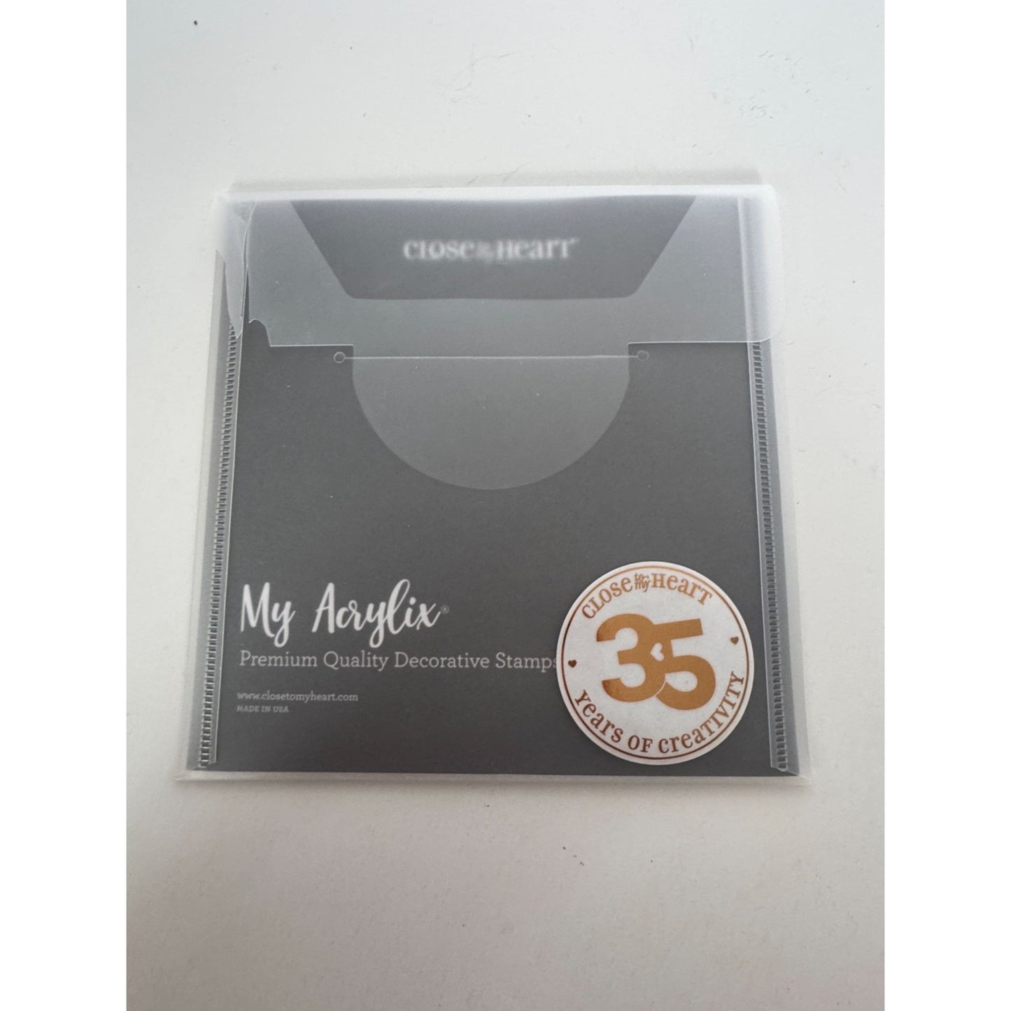 CTMH My Acrylix Acrylic Stamp Set Life is a Journey Enjoy the Ride Thanks C1818