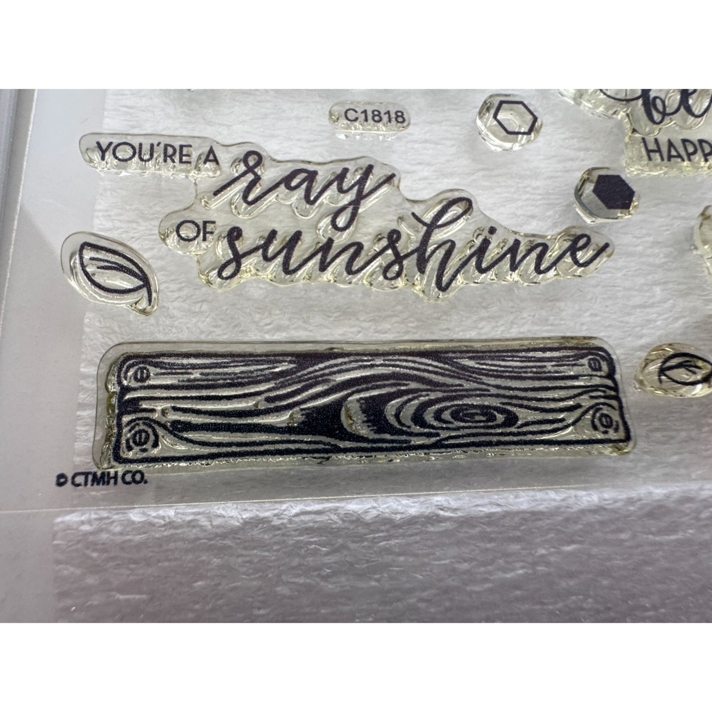 CTMH My Acrylix Acrylic Stamp Set Life is a Journey Enjoy the Ride Thanks C1818