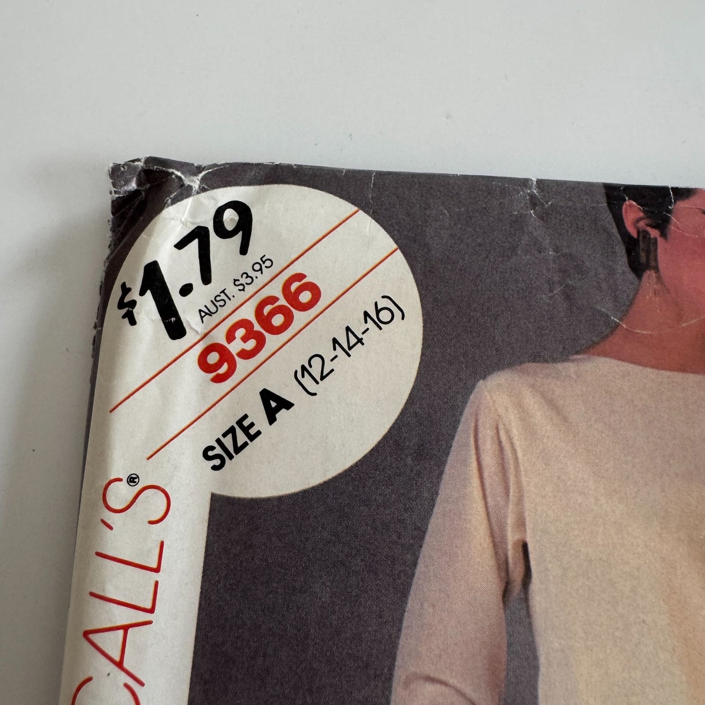 McCalls Stitch N Save Pattern 9366 Size A (12-14-16) Misses Tunic & Pants