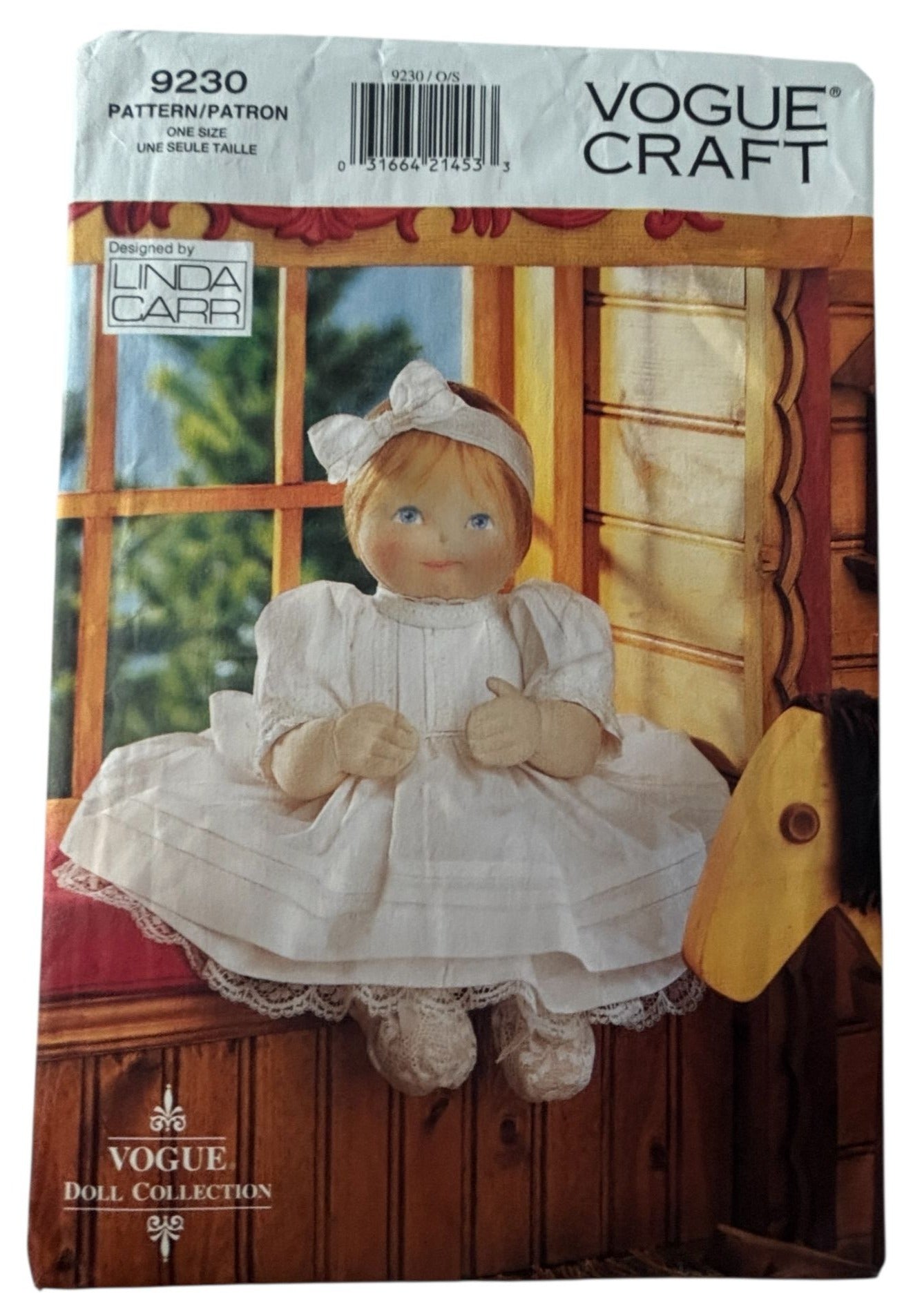 Vogue Sewing Pattern 9230 Doll Making Clothing Clothes Dress Outfit Craft Uncut