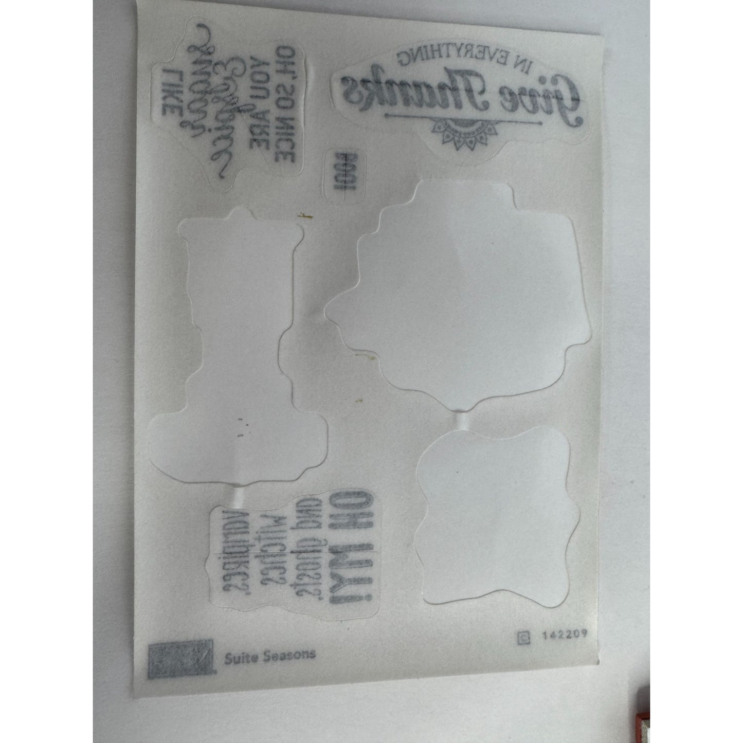Stampin Up Rubber Stamps Set Suite Seasons Christmas Halloween Comforting Words