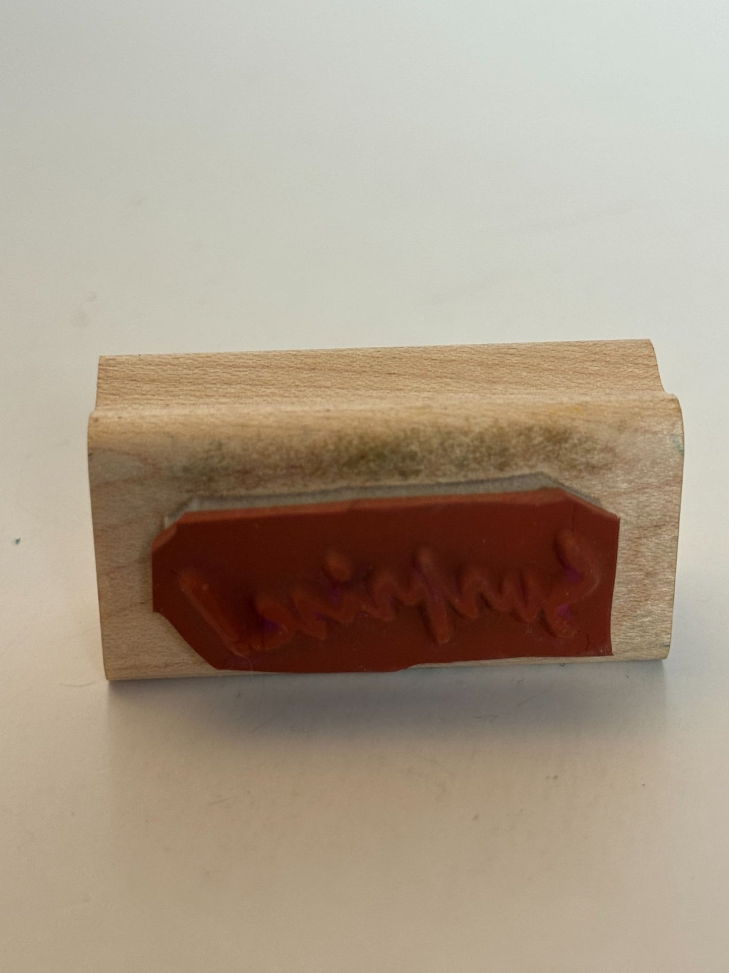 Stampin Up Rubber Stamp Surprise Party Invitation Card Making Word Sentiment