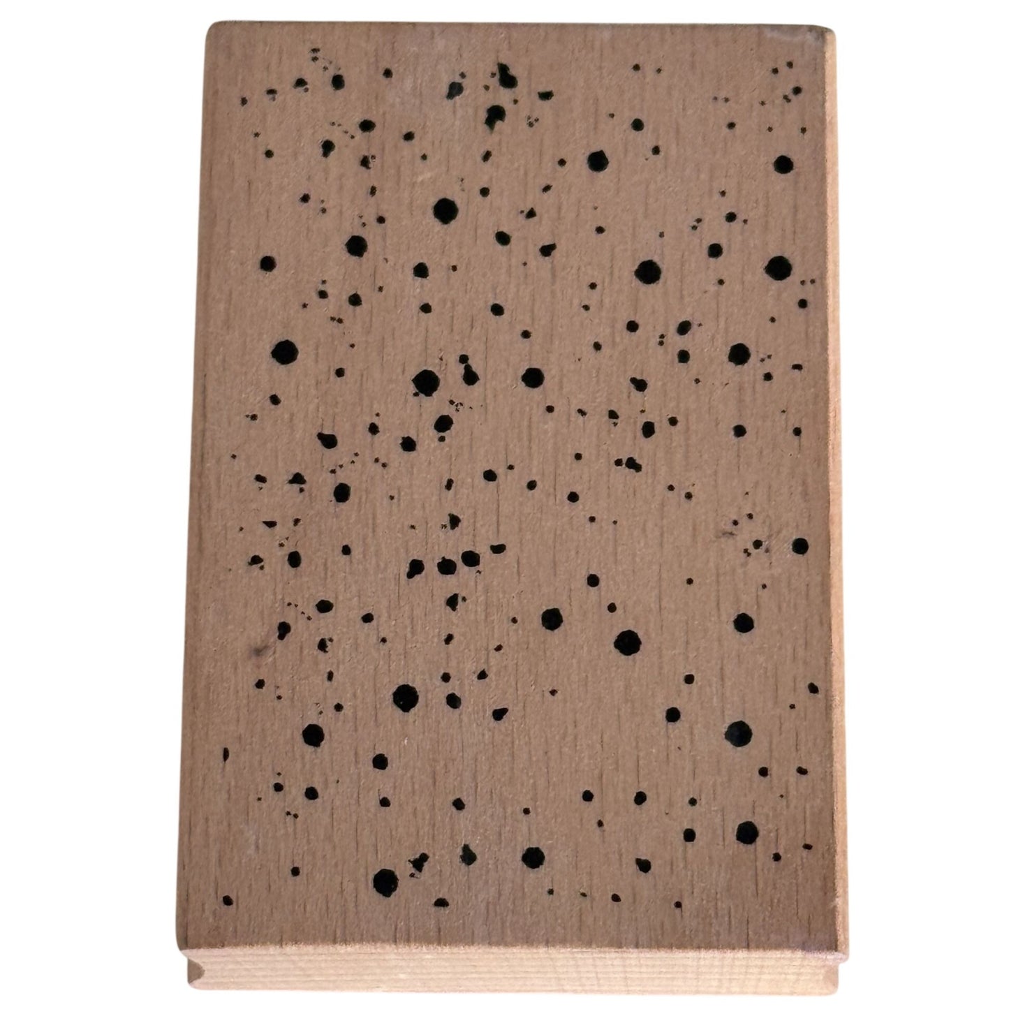 Cam and Chloe Rubber Stamp Speckled Background Ink Splatter Paint Spots Craft Cardmaking Wood Mounted