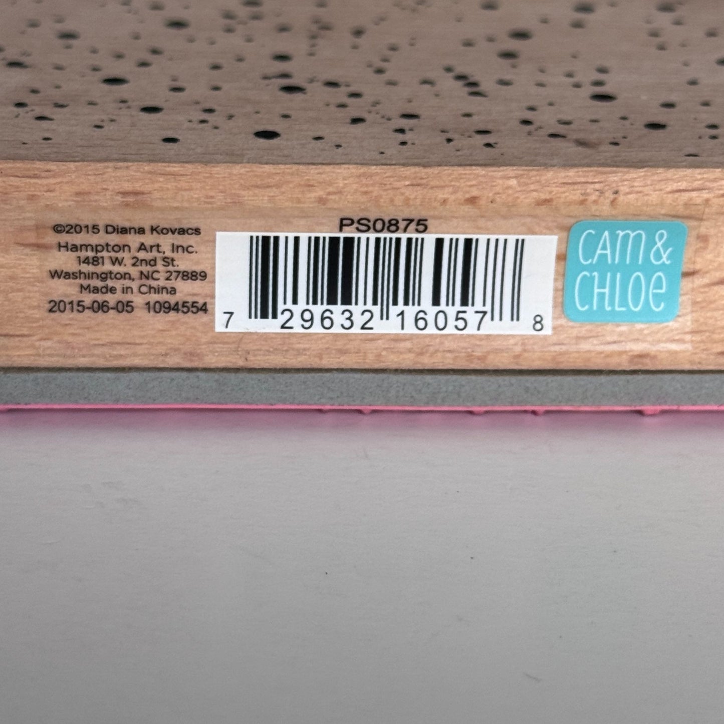 Cam and Chloe Rubber Stamp Speckled Background Ink Splatter Paint Spots Craft Cardmaking Wood Mounted