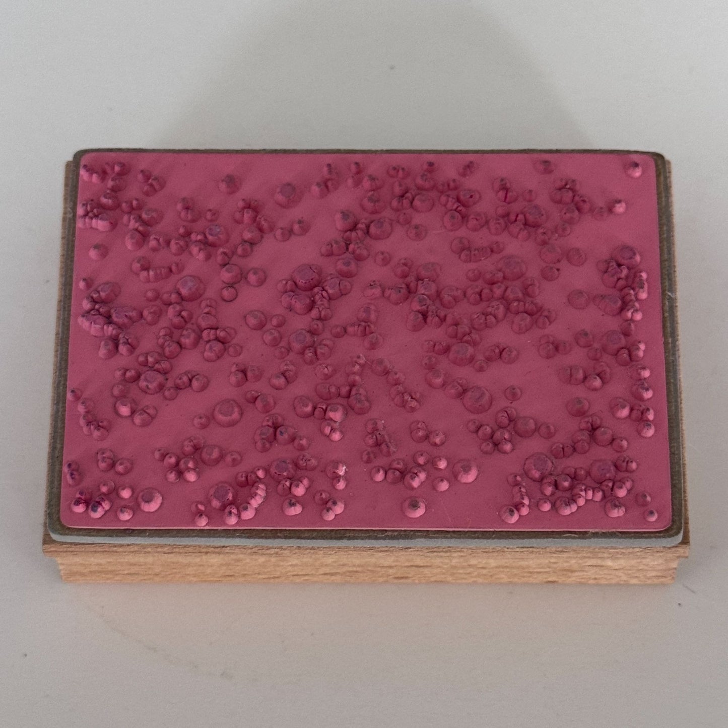 Cam and Chloe Rubber Stamp Speckled Background Ink Splatter Paint Spots Craft Cardmaking Wood Mounted