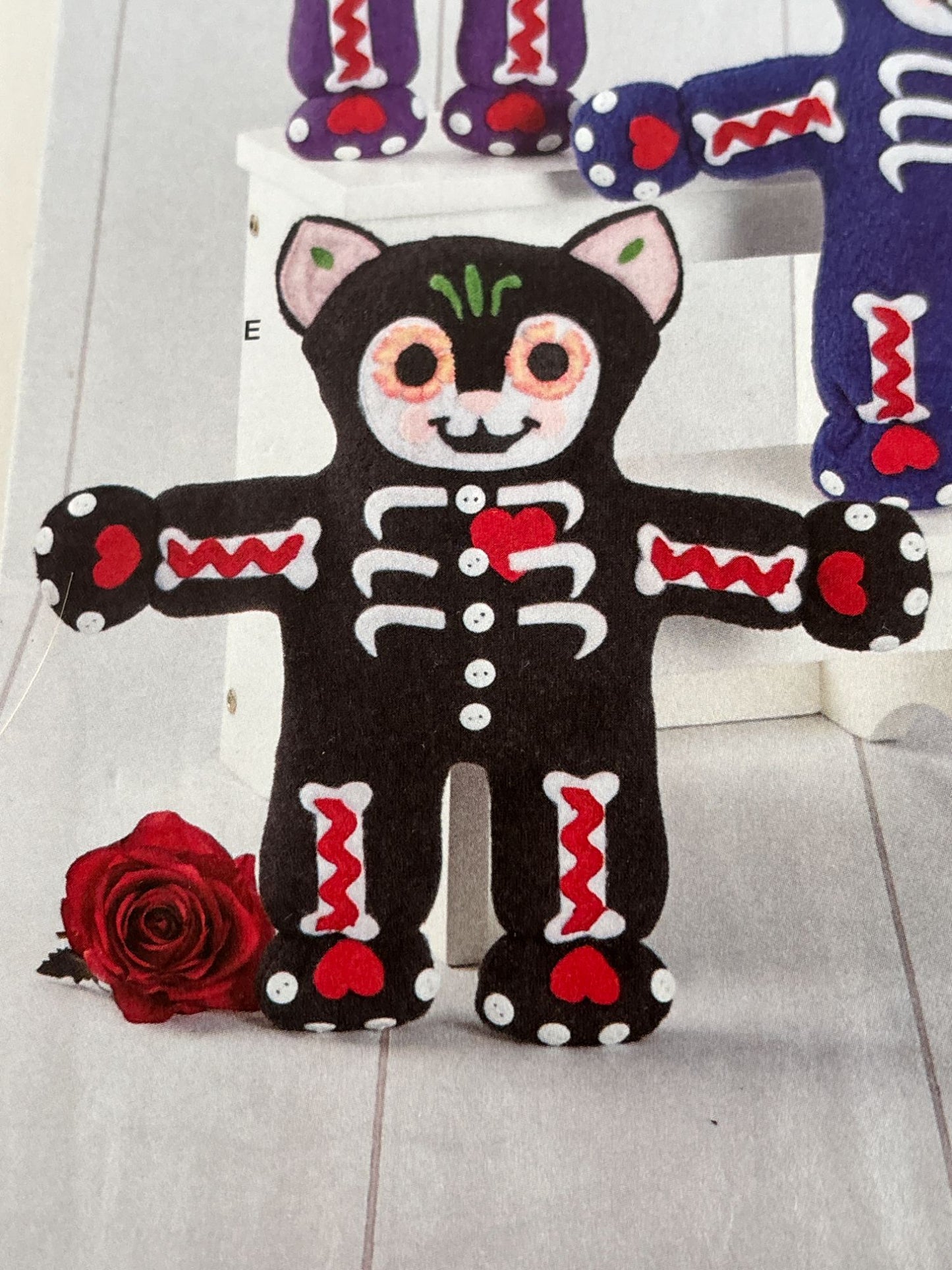 Simplicity Sewing Pattern S8968 Stuffed Animals Teddy Bear Cat Dog Plush Toys UC