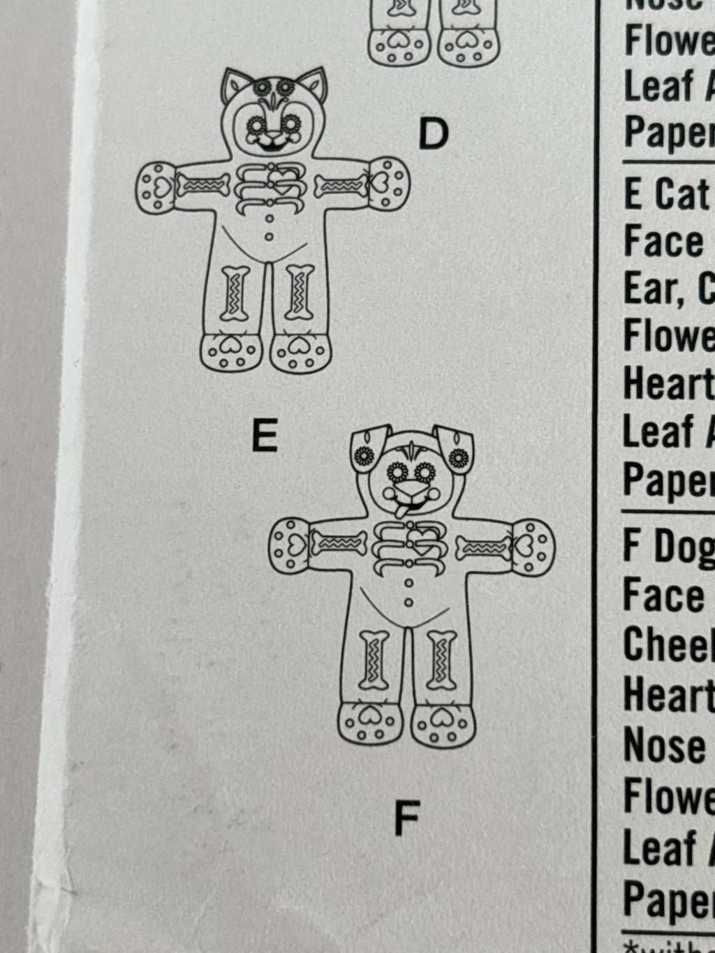 Simplicity Sewing Pattern S8968 Stuffed Animals Teddy Bear Cat Dog Plush Toys UC