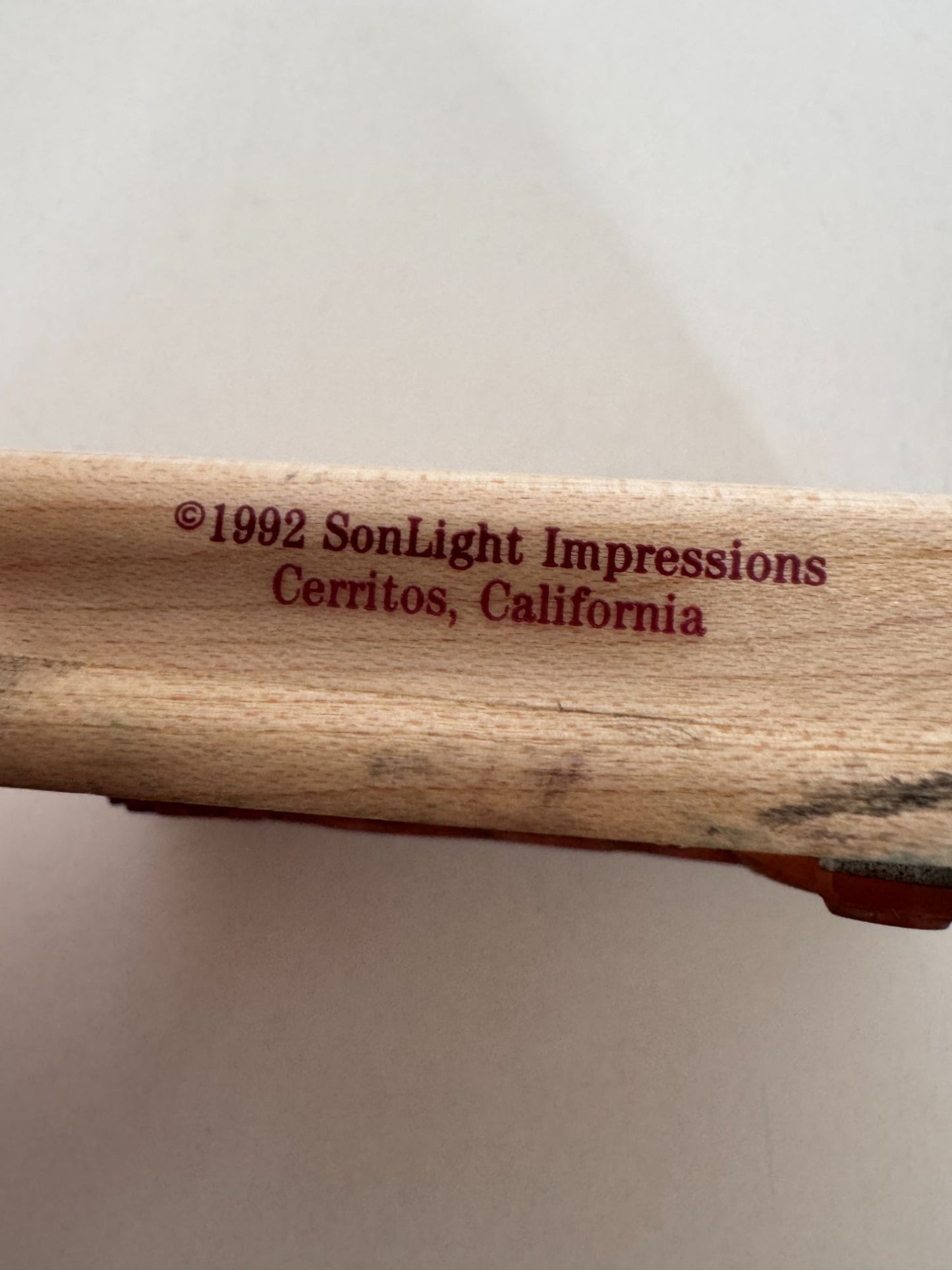 SonLight Impressions Rubber Stamp Corner Floral Swirls Flowers Vines GS592-M