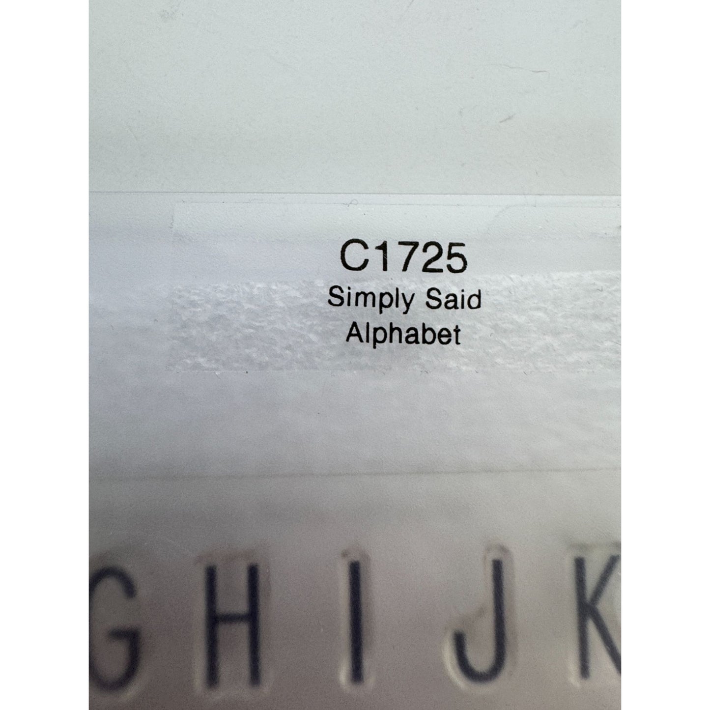 CTMH My Acrylix Acrylic Stamp Set Simply Said Alphabet Letters Numbers Symbols