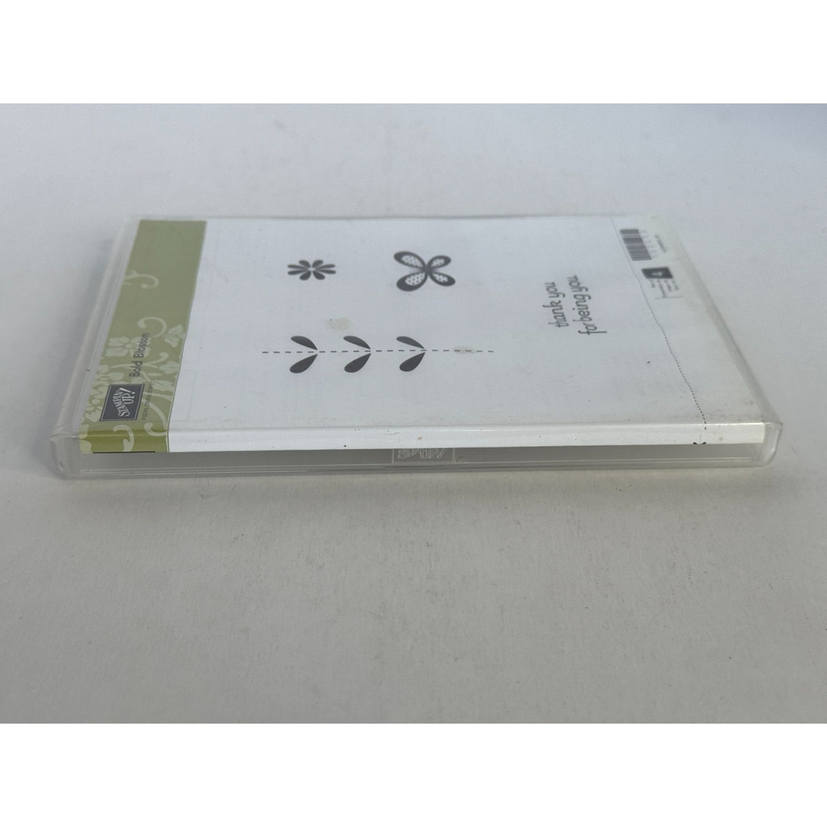 Stampin Up Clear Mount Rubber Stamp Set Bold Blossom Flower Butterfly Garden