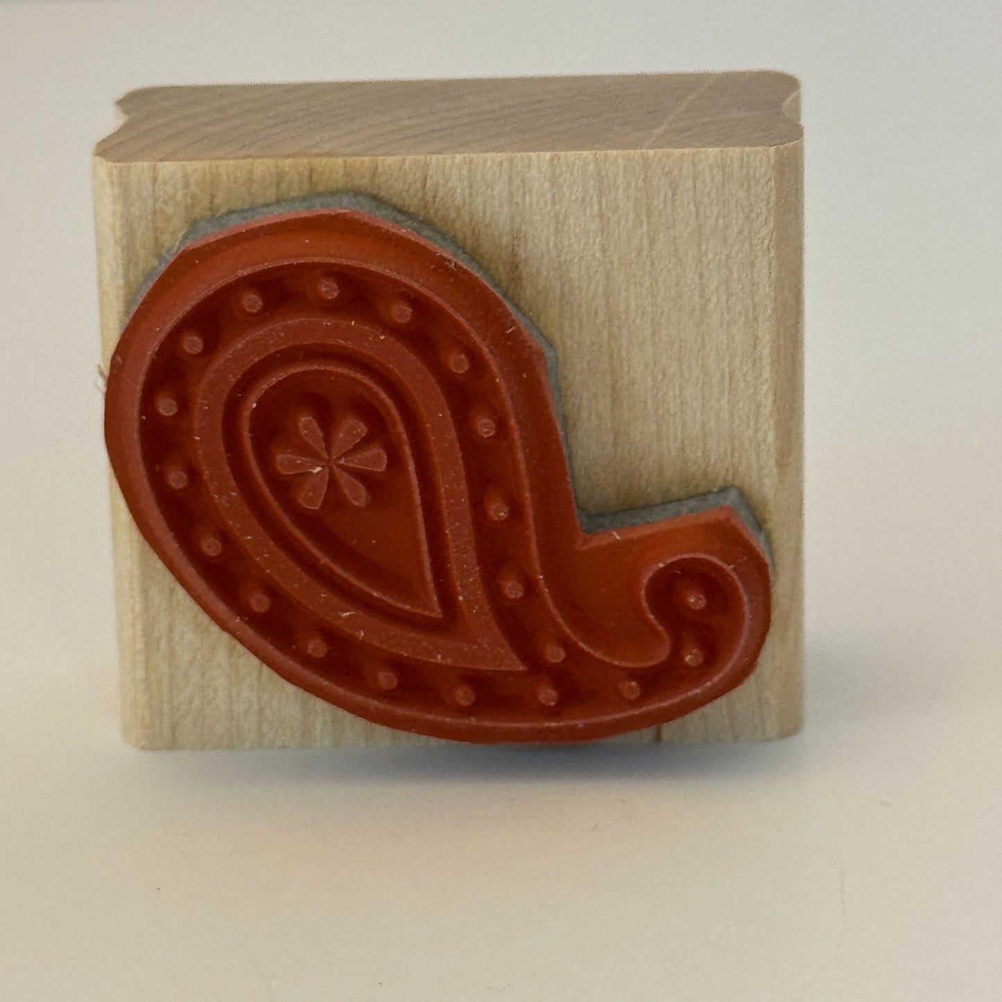 Stampin Up Wood Rubber Stamps Polka Dots and Paisley Find Joy Flowers Set of 6