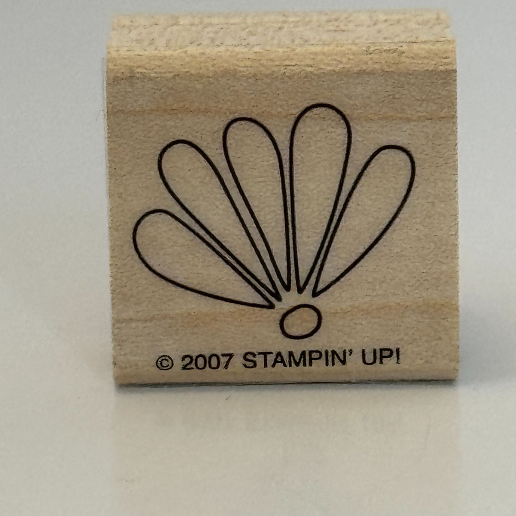 Stampin Up Wood Rubber Stamps Polka Dots and Paisley Find Joy Flowers Set of 6