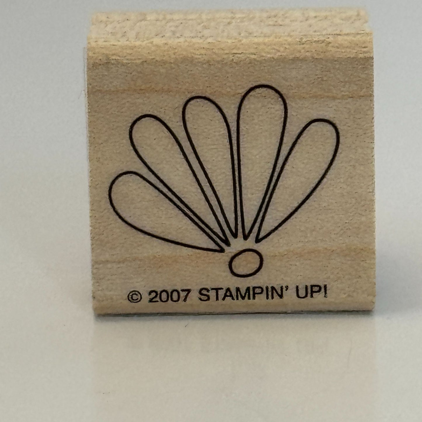 Stampin Up Wood Rubber Stamps Polka Dots and Paisley Find Joy Flowers Set of 6