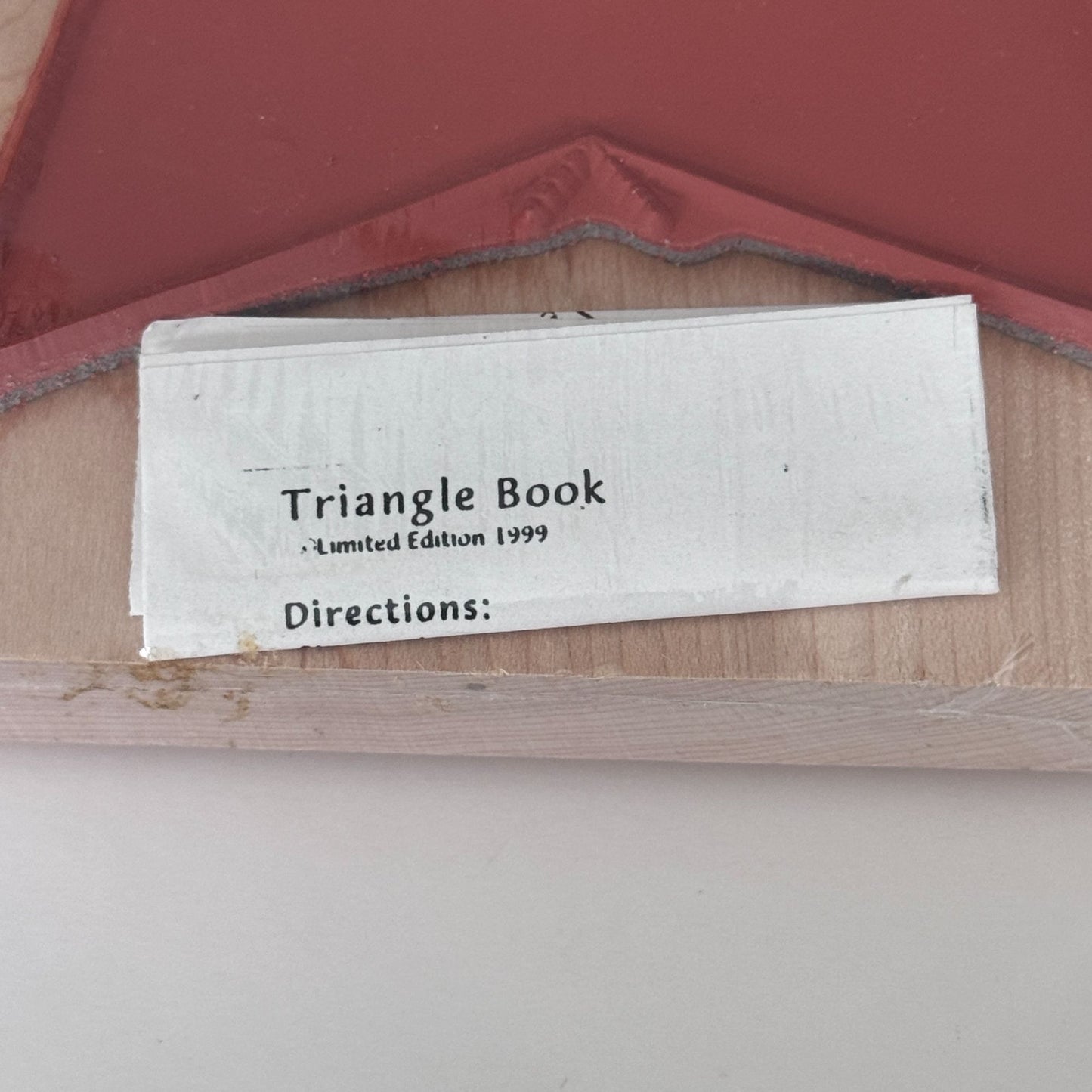 Limited Edition Rubber Stamp Triangle Book Folding Mini Book Template 3D Paper Craft Scrapbooking