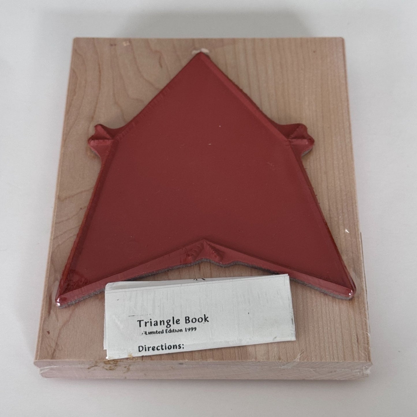 Limited Edition Rubber Stamp Triangle Book Folding Mini Book Template 3D Paper Craft Scrapbooking