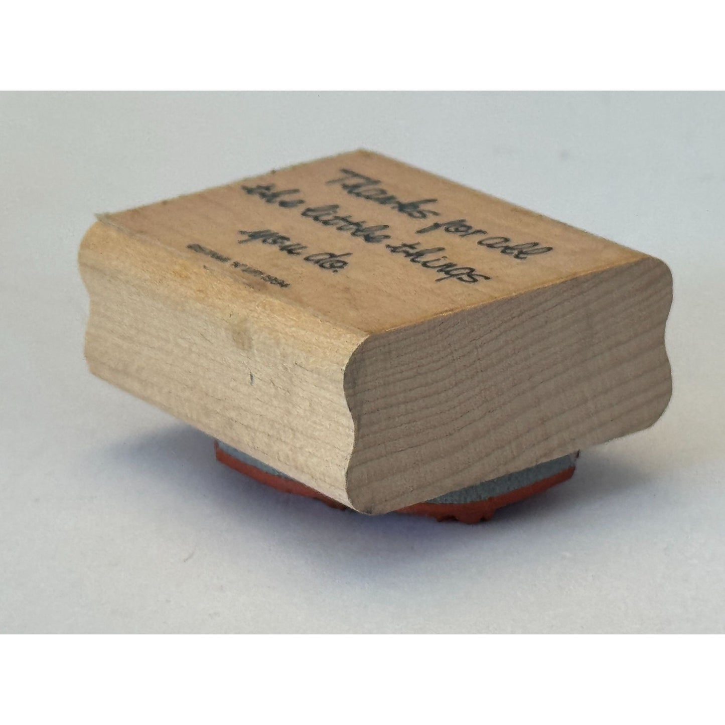 Stampin Up Rubber Stamp Thanks For All The Little Things You Do Card Making Word