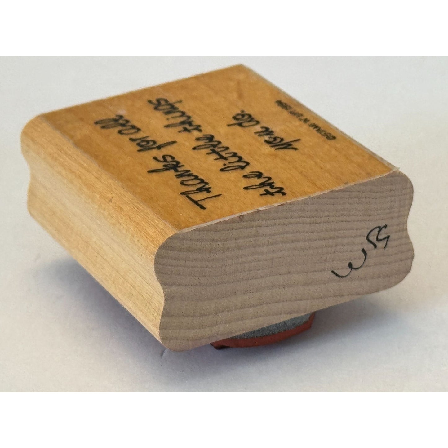 Stampin Up Rubber Stamp Thanks For All The Little Things You Do Card Making Word