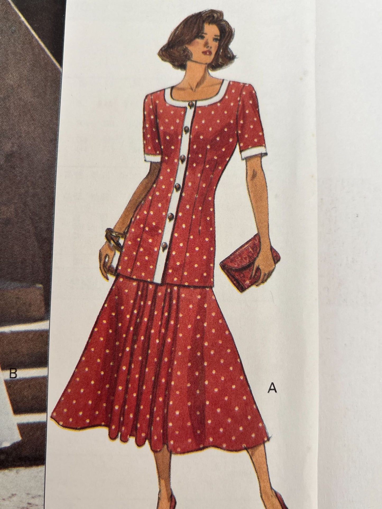 Butterick Sewing Pattern 6636 Work Outfit 1990s Skirt Career 1990s 18 20 22 UC