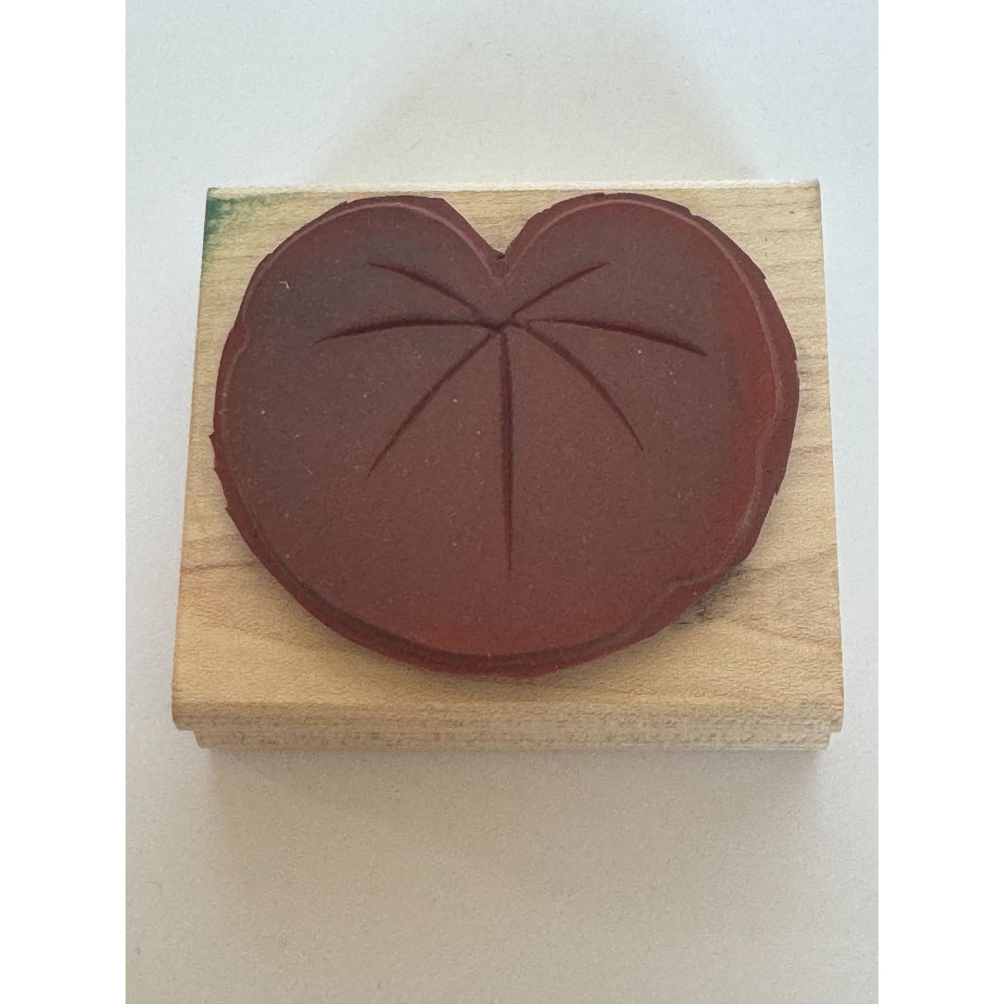 Stampin Up Rubber Stamp Lily Pad Nature Outdoors Background Wood Mounted Craft