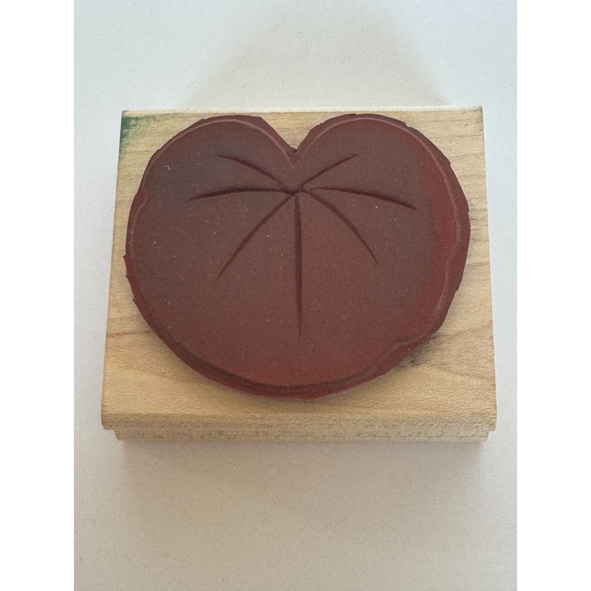 Stampin Up Rubber Stamp Lily Pad Nature Outdoors Background Wood Mounted Craft