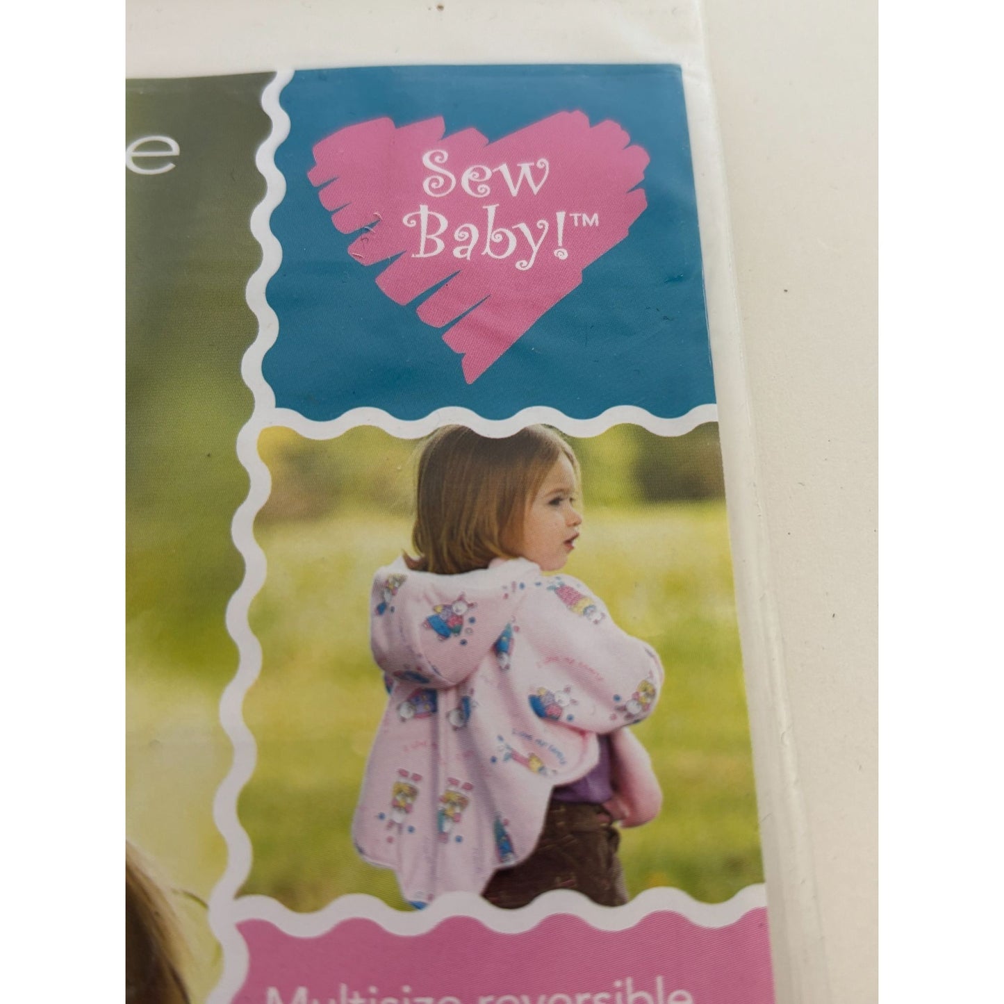 SewBaby Sewing Pattern Reversible Petal Jacket Baby Newborn 2T 3T 4T Warm Cozy