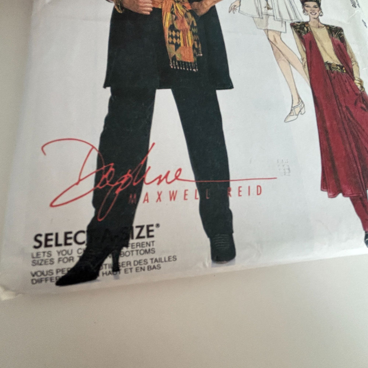 McCalls Sewing Pattern 7353 Boho Vest Top Pants Skirt Festival Outfit 8-12 Uncut 1990s