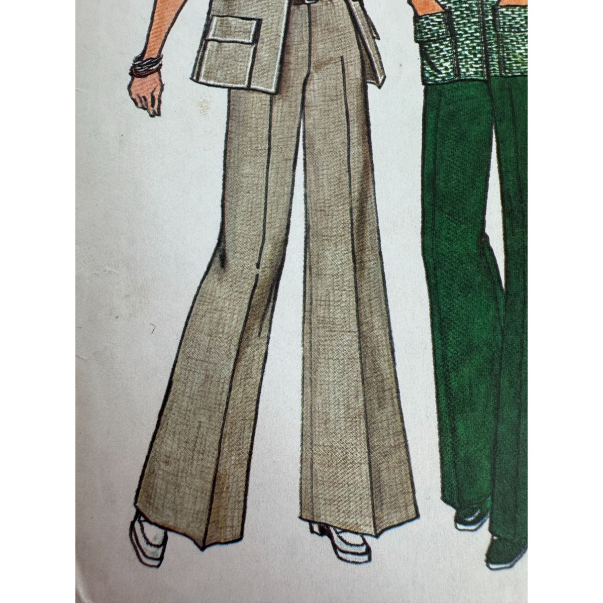 Simplicity Sewing Pattern 6529 Unlined Jiffy Jacket Pants Vintage 1970s UC 14