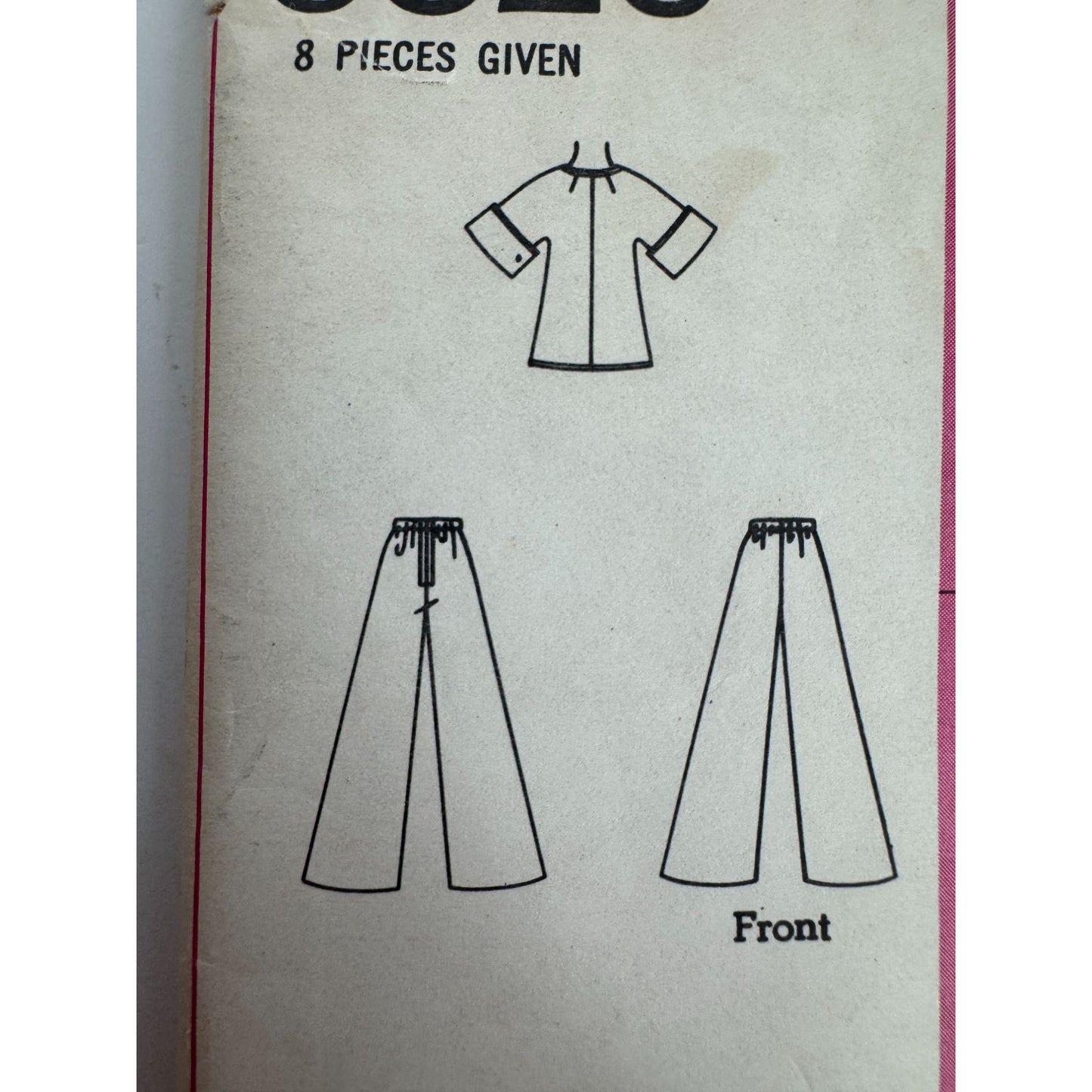 Simplicity Sewing Pattern 6529 Unlined Jiffy Jacket Pants Vintage 1970s UC 14