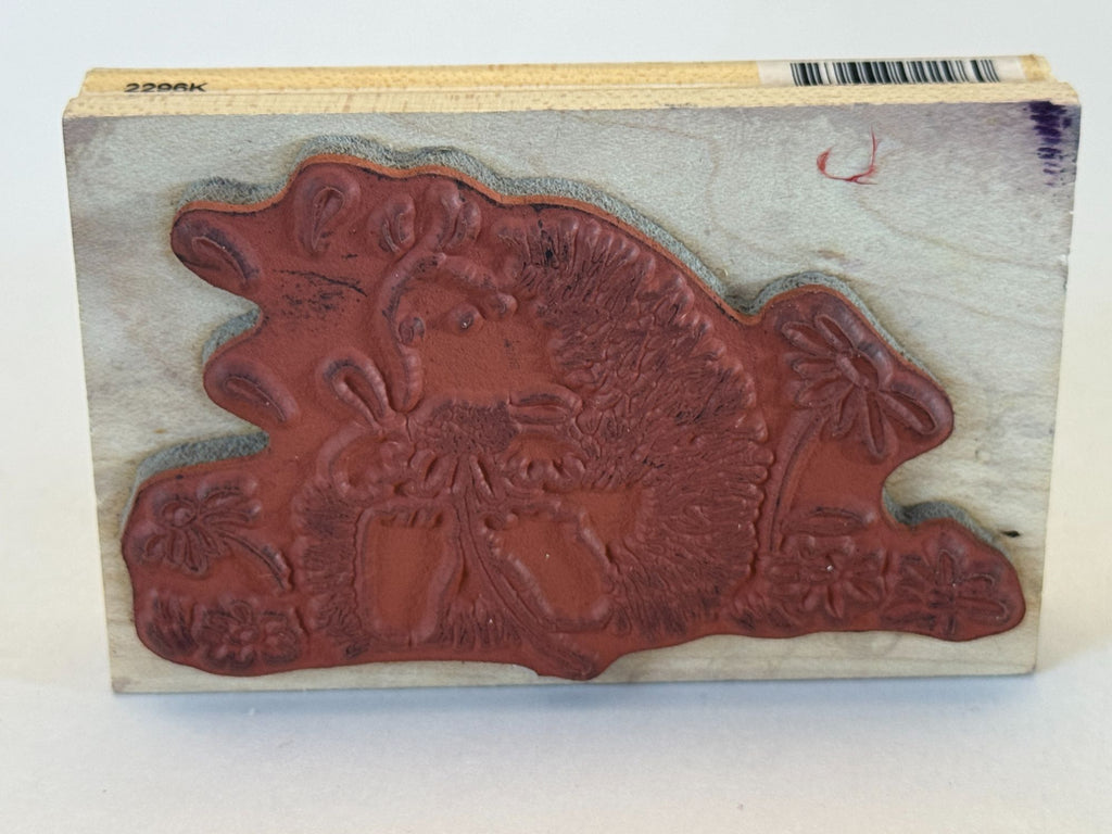 Penny Black Rubber Stamp Asking The Flowers Hedgehog Daisy Friendship Cardmaking
