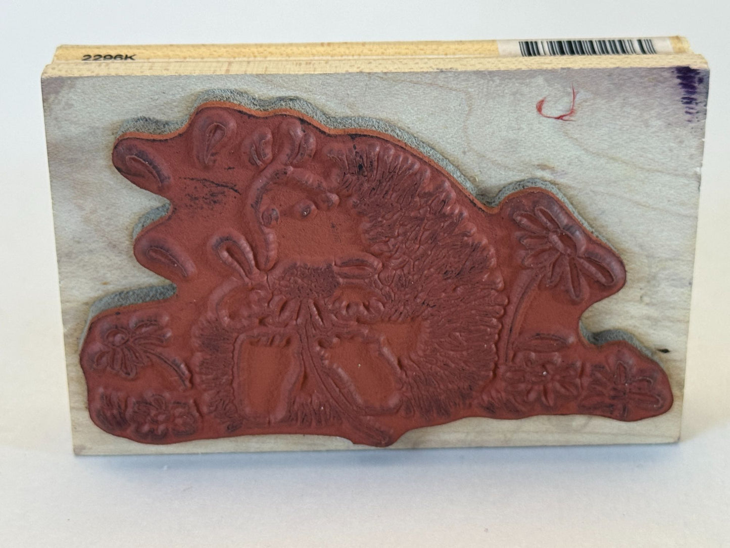 Penny Black Rubber Stamp Asking The Flowers Hedgehog Daisy Friendship Cardmaking