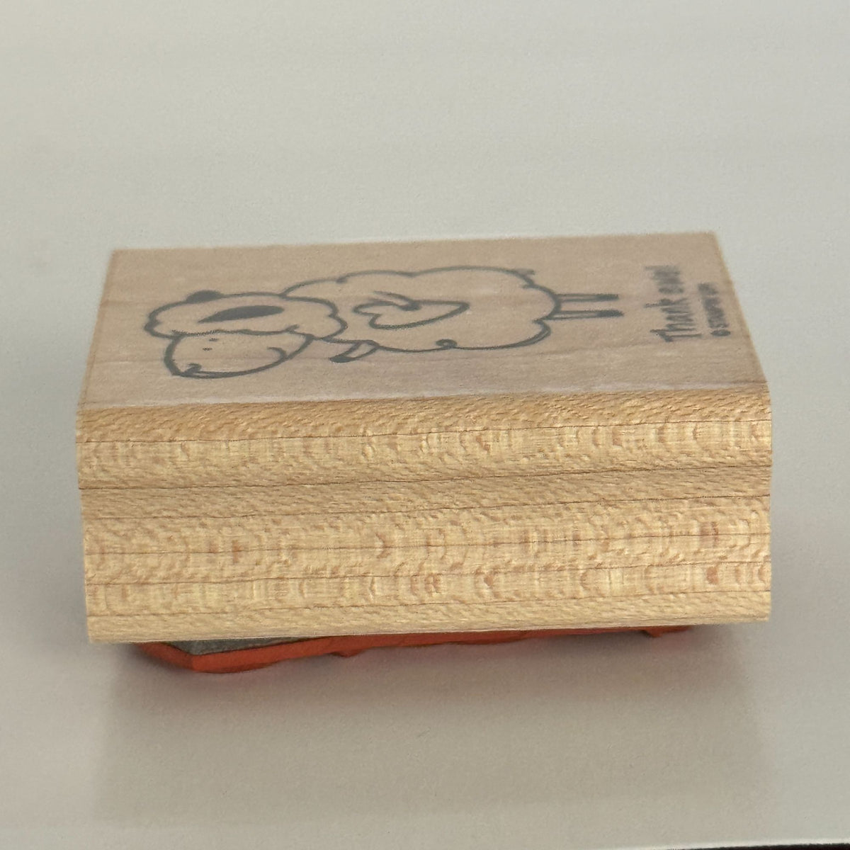 Stampin Up Rubber Stamp Thank Ewe You  Pun Sheep Animal Card Making Words Funny