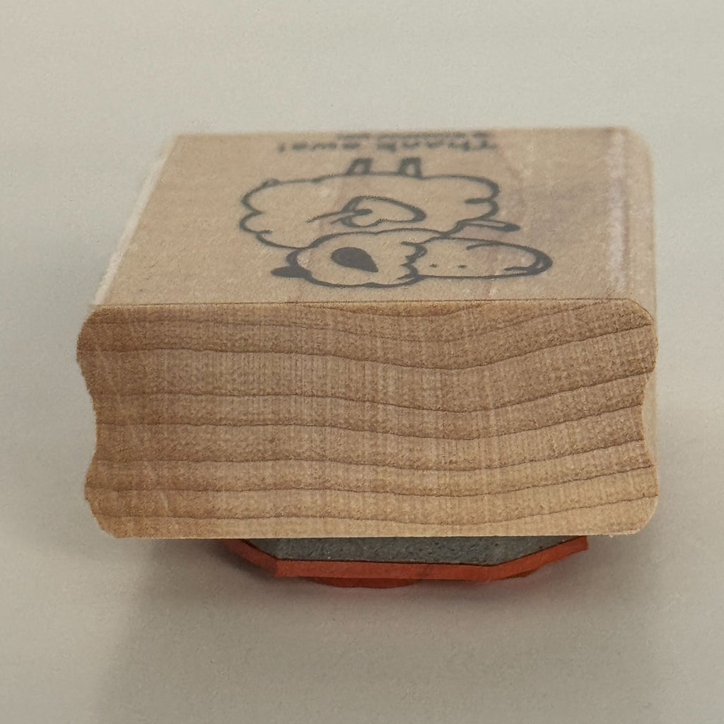 Stampin Up Rubber Stamp Thank Ewe You  Pun Sheep Animal Card Making Words Funny