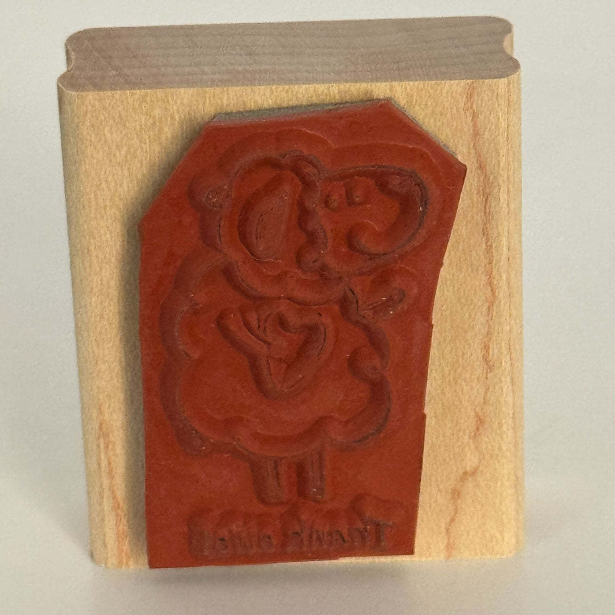 Stampin Up Rubber Stamp Thank Ewe You  Pun Sheep Animal Card Making Words Funny