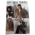 Vogue Sewing Pattern V639 Anna Sui Jacket Vest Hat Mittens Leg Warmers Winter Uncut