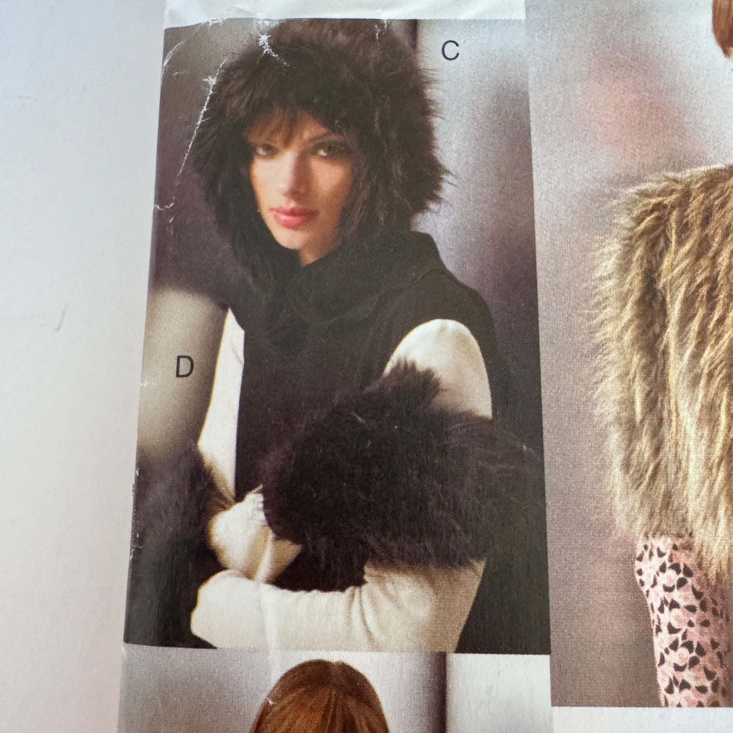 Vogue Sewing Pattern V639 Anna Sui Jacket Vest Hat Mittens Leg Warmers Winter Uncut
