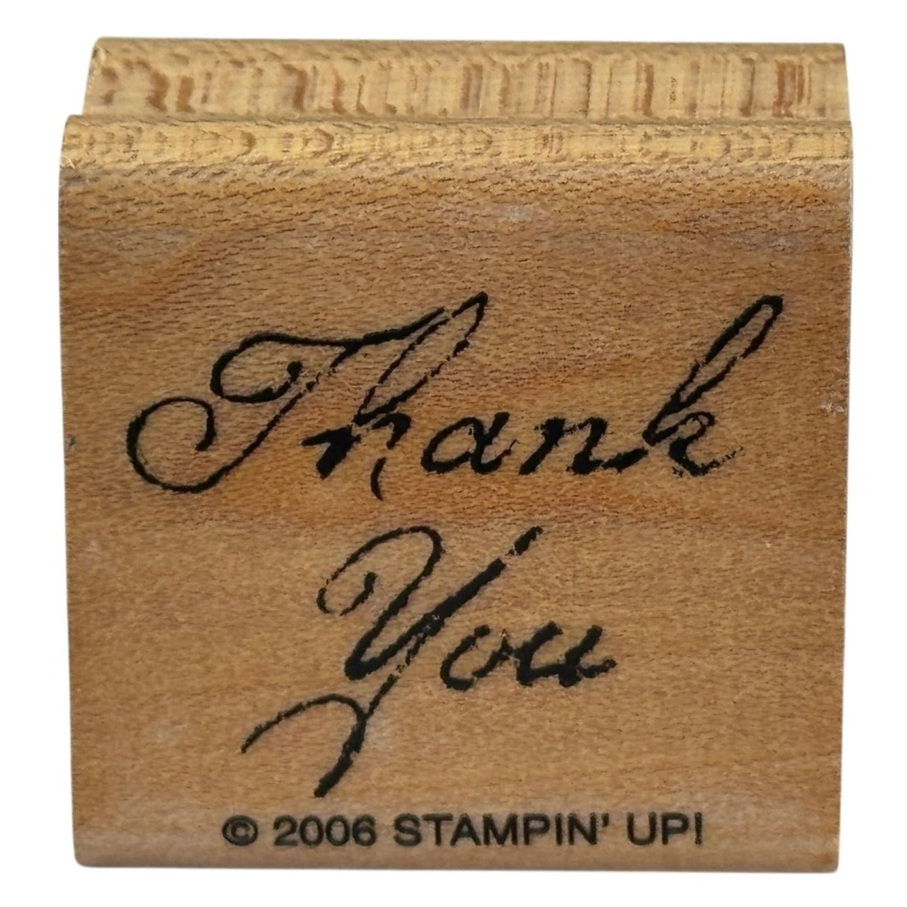 Stampin Up Rubber Stamp Thank You Card Making Words Gratitude Sentiment Cursive