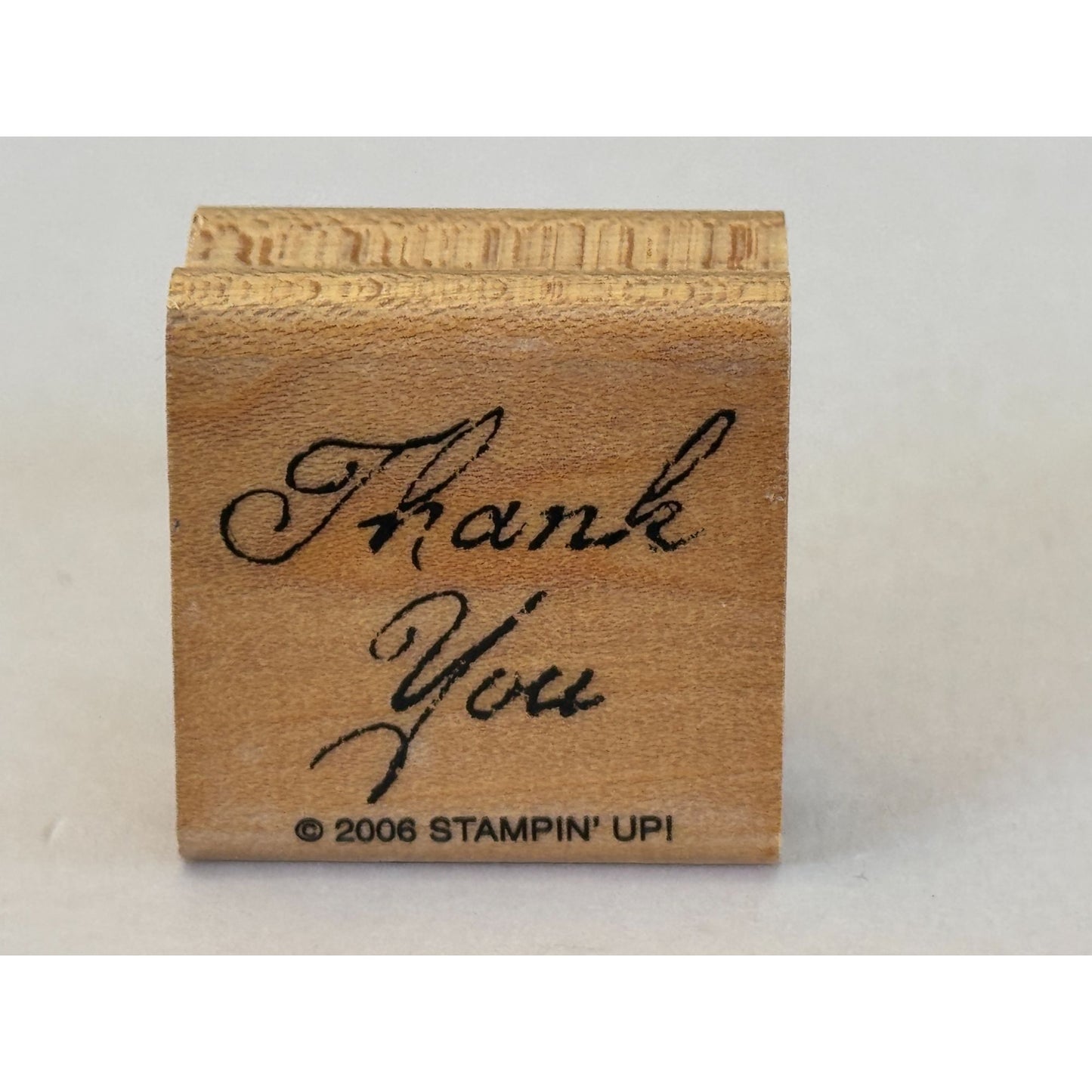 Stampin Up Rubber Stamp Thank You Card Making Words Gratitude Sentiment Cursive